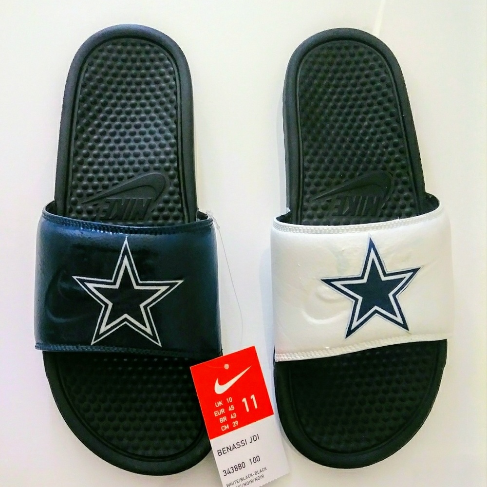 Cowboys Nike slides